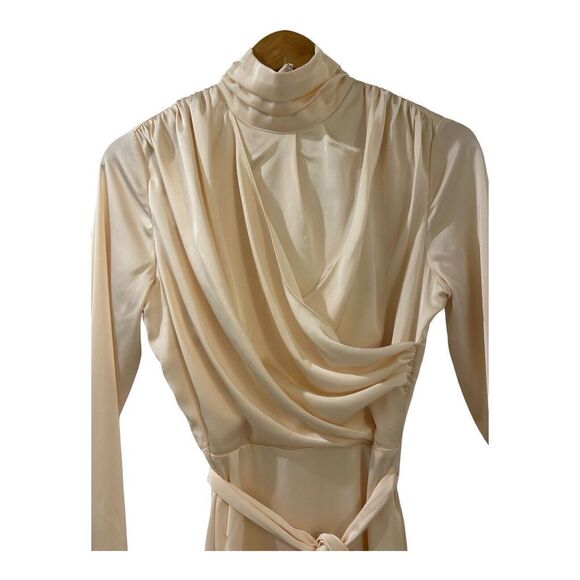 Alexia Admor Mockneck MIDI Dress Champagne NWT Size 4 Women’s - Picture 9 of 14